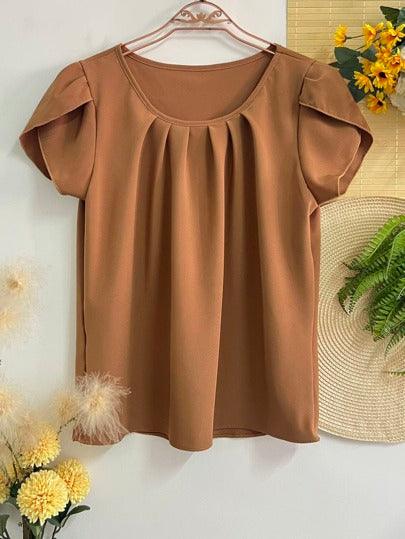 Blusa Feminina Aline Manga Curta