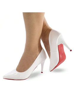 Scarpin Verniz Branco Feminino Salto Médio 8,5cm