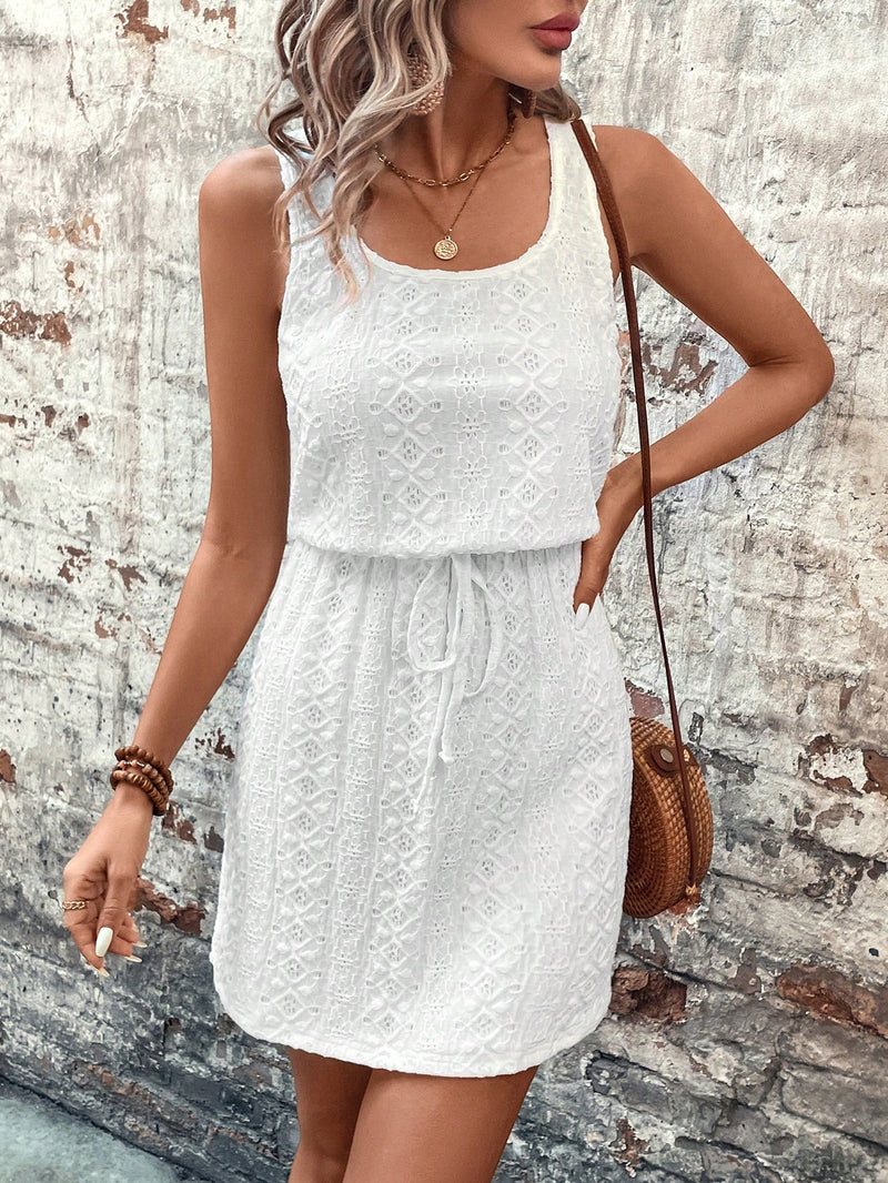 Vestido Jacquard Branco Verão