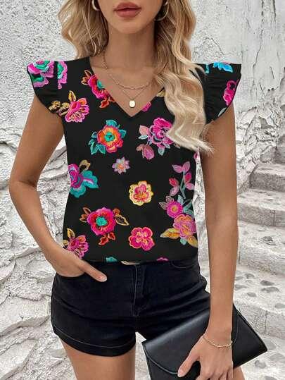 Blusa Feminina Elegante Coração Chic