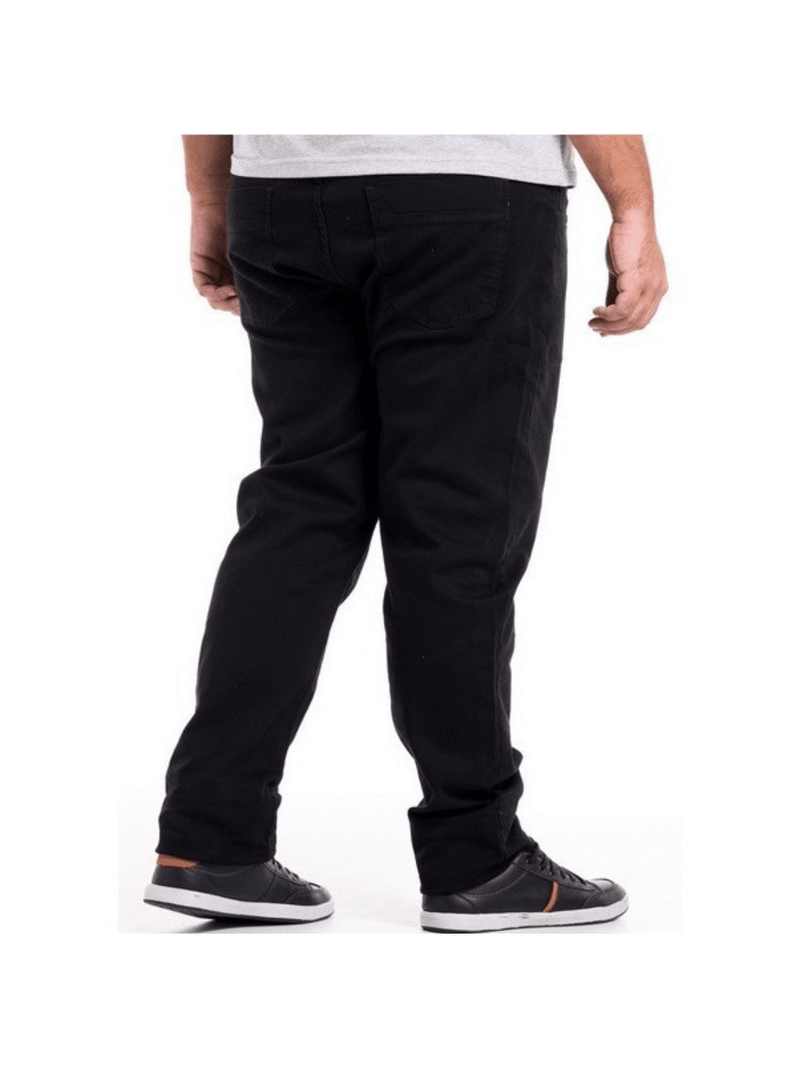 Calça Jeans Plus Size Masculina Algodão Elastano Lycra