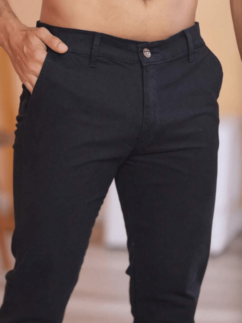 Calça Masculina Pedro Jeans Preta Skinny