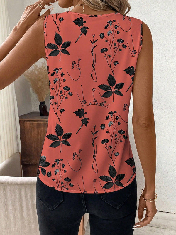 Blusa Feminina Elegante Flor de Seda