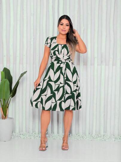 Vestido Feminino Flora Midi