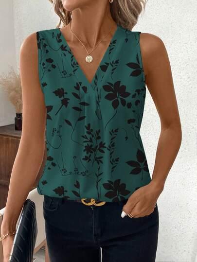 Blusa Feminina Elegante Flor de Seda