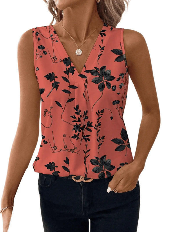 Blusa Feminina Elegante Flor de Seda