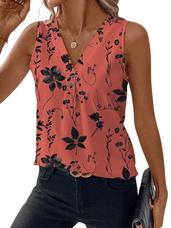 Blusa Feminina Elegante Flor de Seda