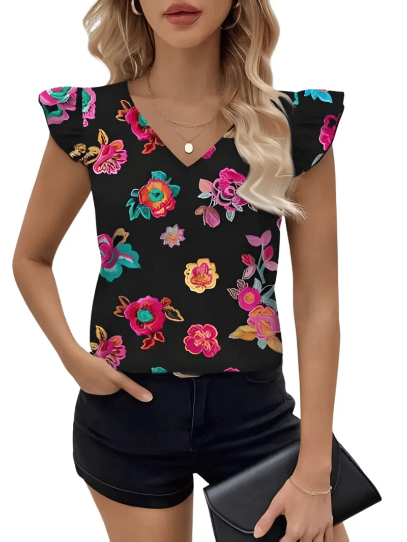 Blusa Feminina Elegante Coração Chic