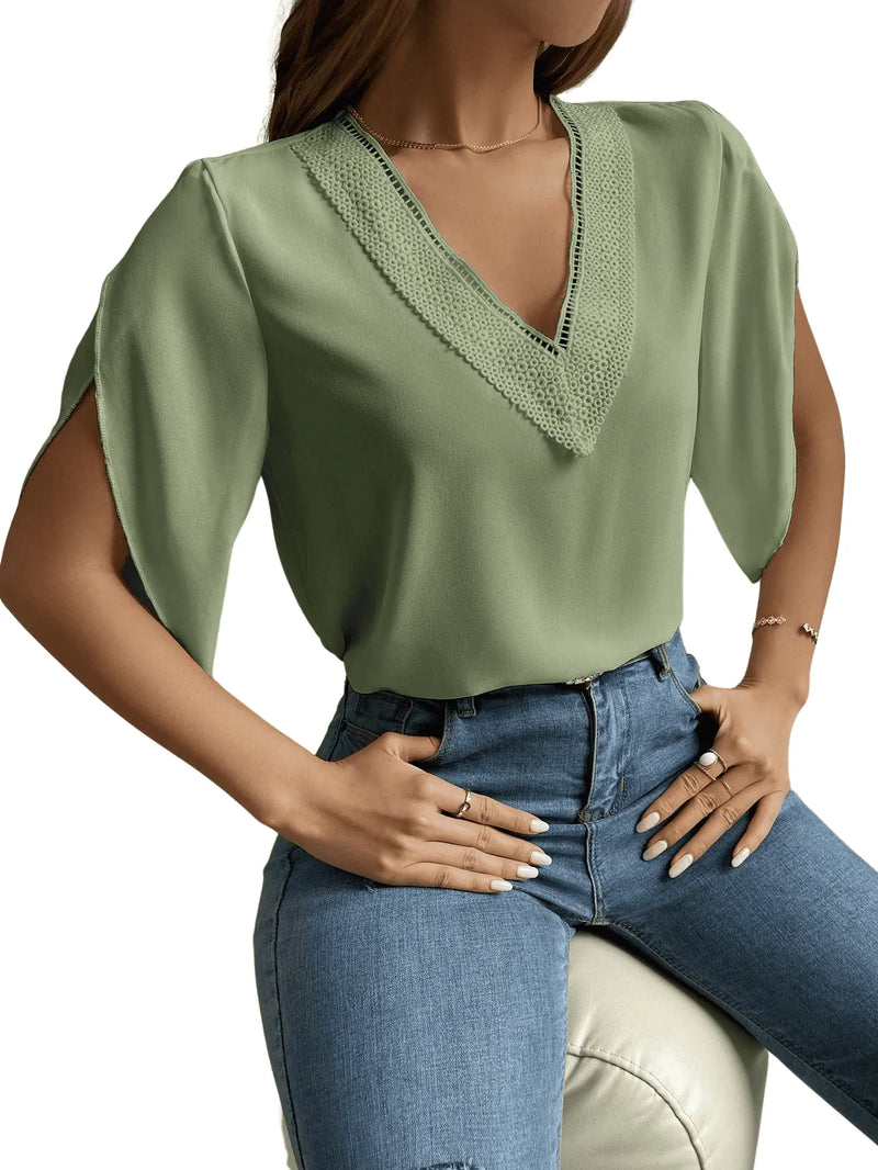 Blusa Feminina Elegante Encantadora